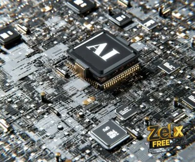 a computer chip with the letter a on top of it