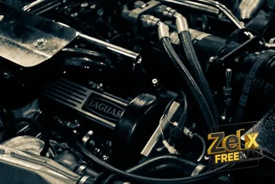 black and silver motorcycle engine
