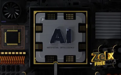 a computer chip with the letter ai on it