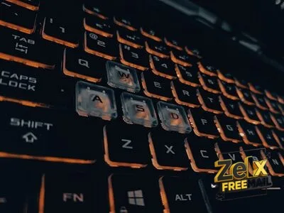 a close up view of a computer keyboard