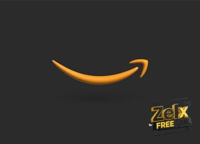 an orange smile on a black background