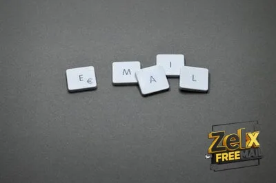 The word "email" is spelled out with letter tiles